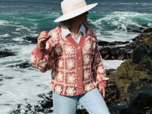 Hand-Crocheted Granny Square Cardigan